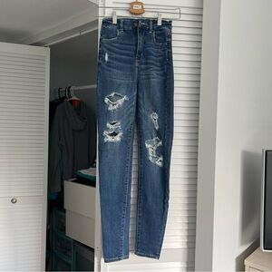 american eagle curvy super hi-rise jeggings